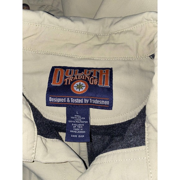 Duluth Trading Hanger Bender Fire Hose Fleece Lined‎ Shacket Nylon Jacket Large - Picture 8 of 10